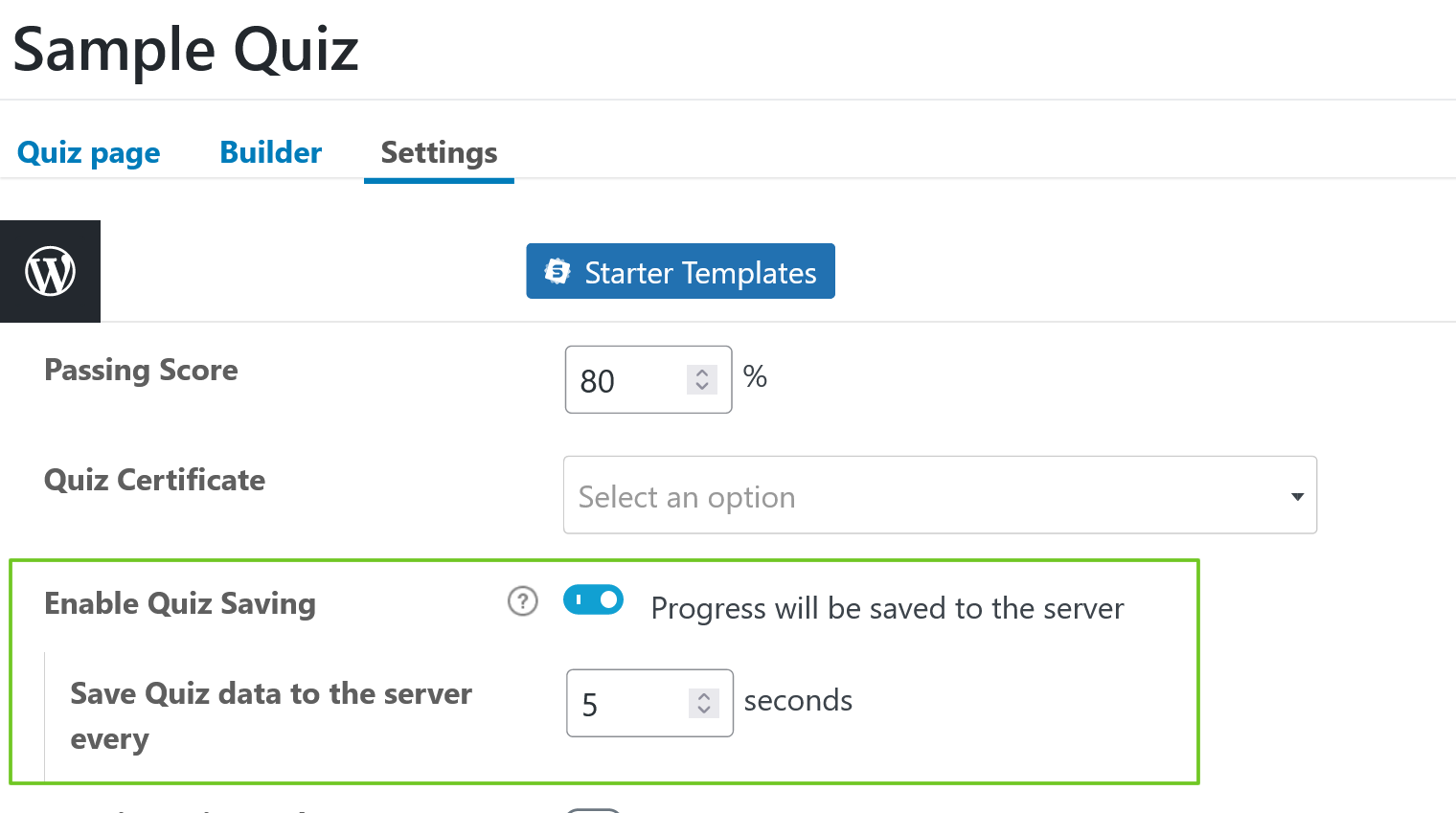 New LearnDash feature demo - Save quiz progress