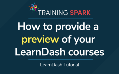How to provide a preview of your LearnDash courses